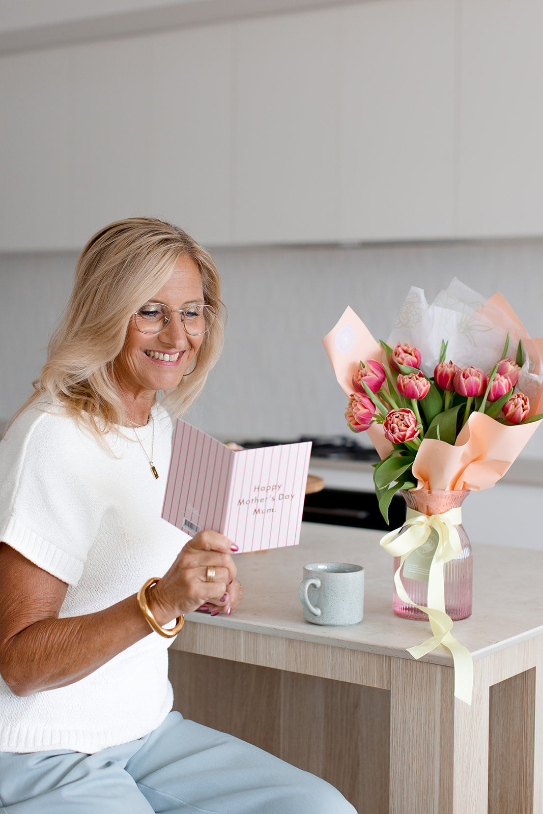 Double Tulip Market Bunch – Mother's Day Flowers