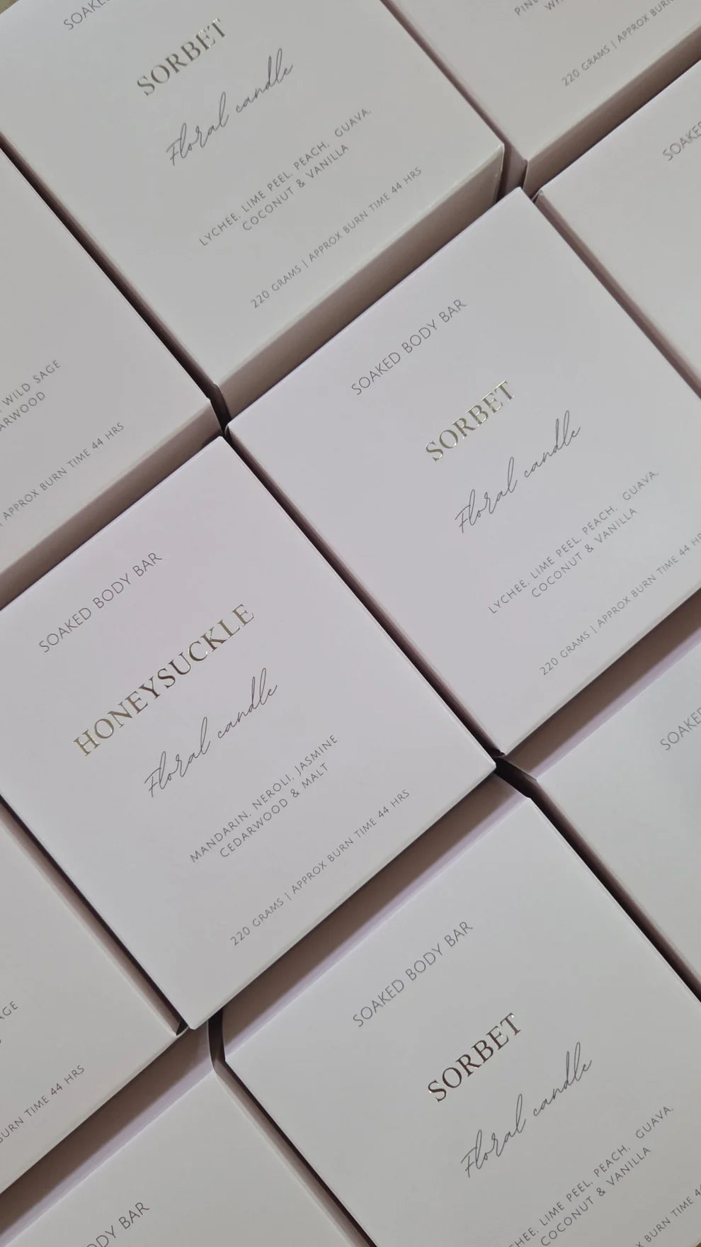 Floral Soy Candle - Soaked Body Bar