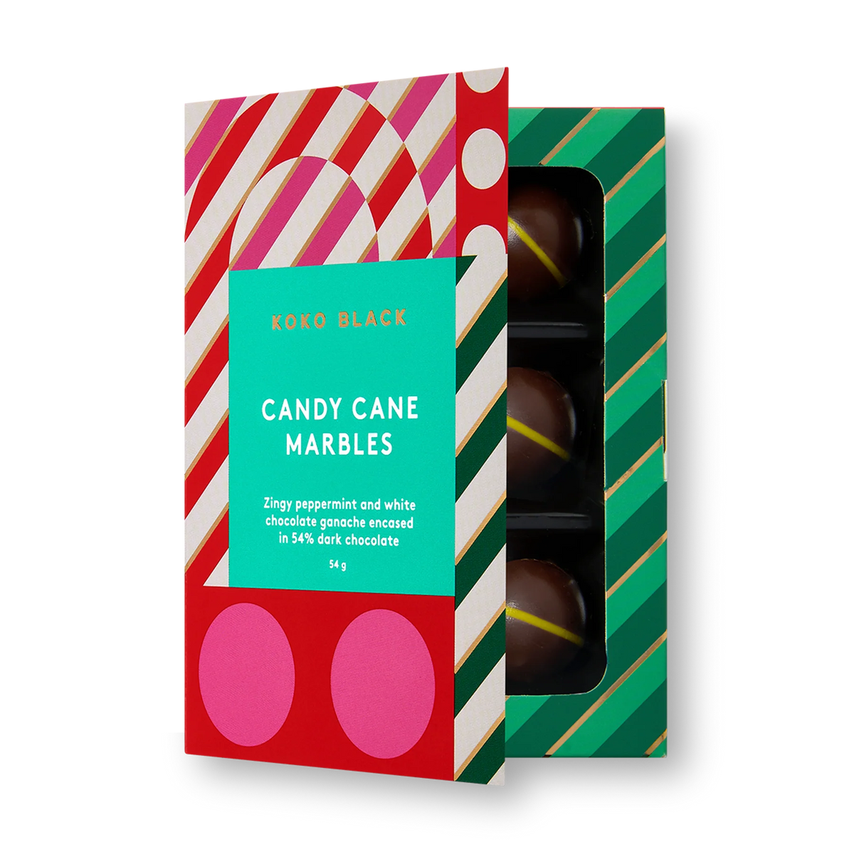 Candy Cane Marbles - Koko Black