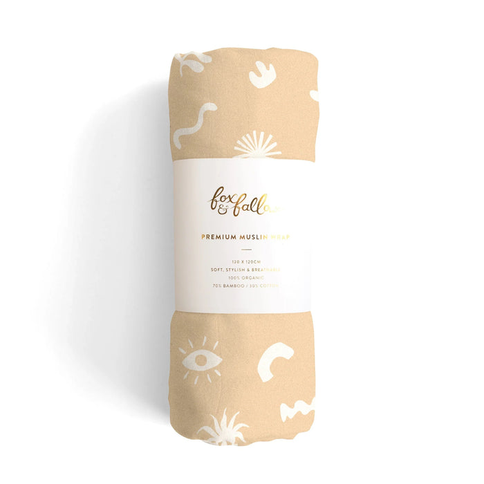 Muslin Wrap Swaddle - Fox And Fallow