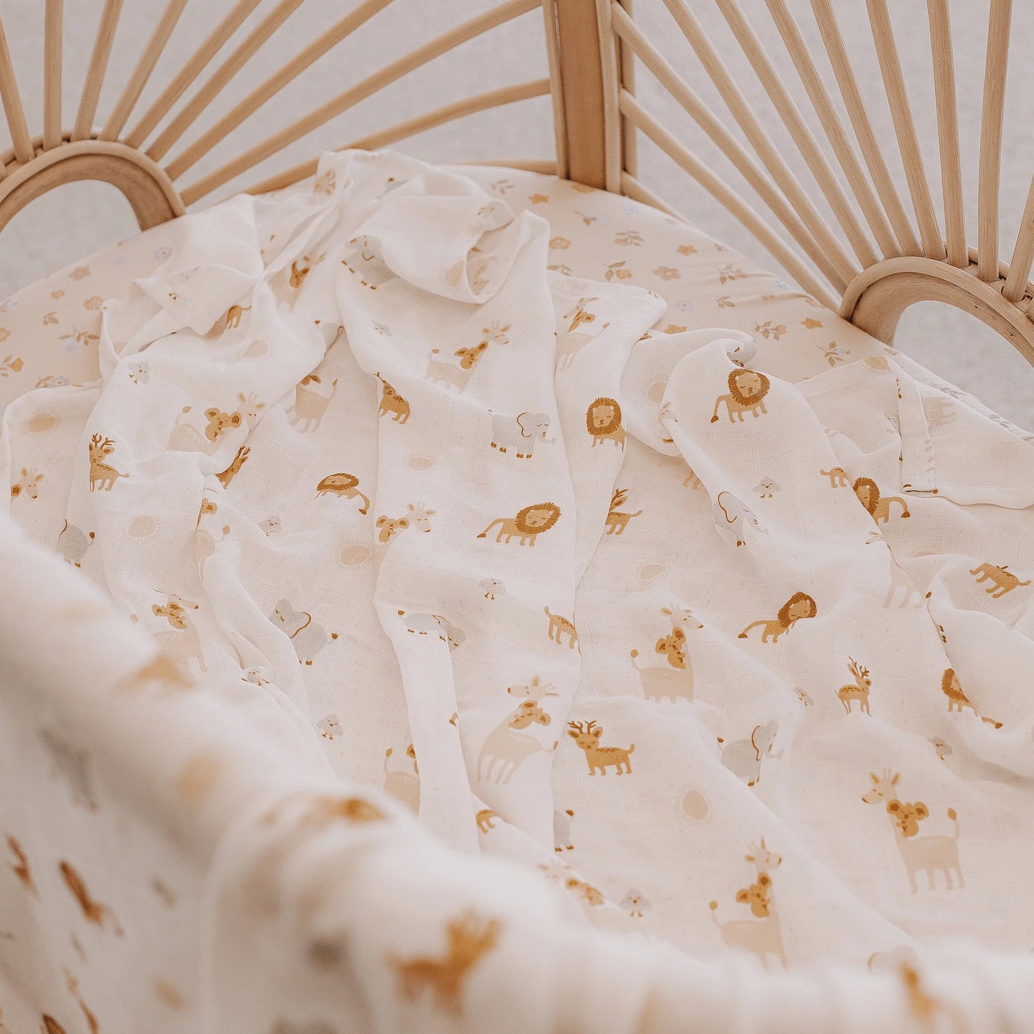 Muslin Wrap Swaddle - Fox And Fallow