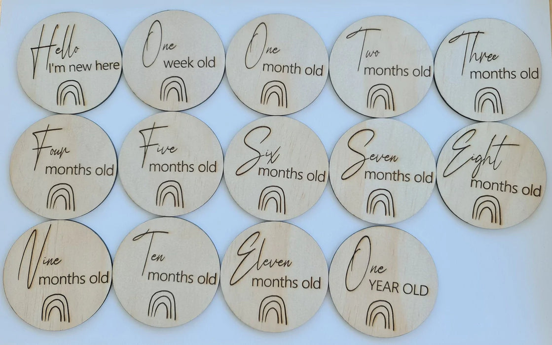 Baby Monthly Milestone Discs